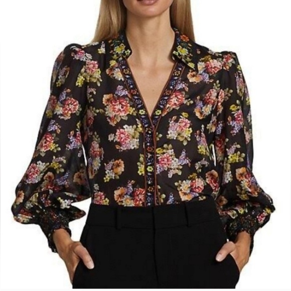 Alice + Olivia Tops - Alice + Olivia Floral Top Small